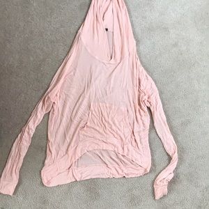 BRANDY MELVILLE light pink thin oversized hoodie